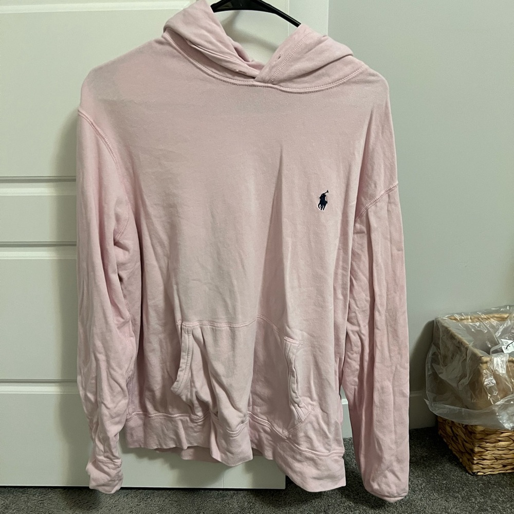 Ralph Lauren Men’s Pink Sweatshirt with hood